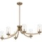 Quoizel Miccio Linear Chandelier 6 Lights Bronze Gold MIC638BGD - alternate 2